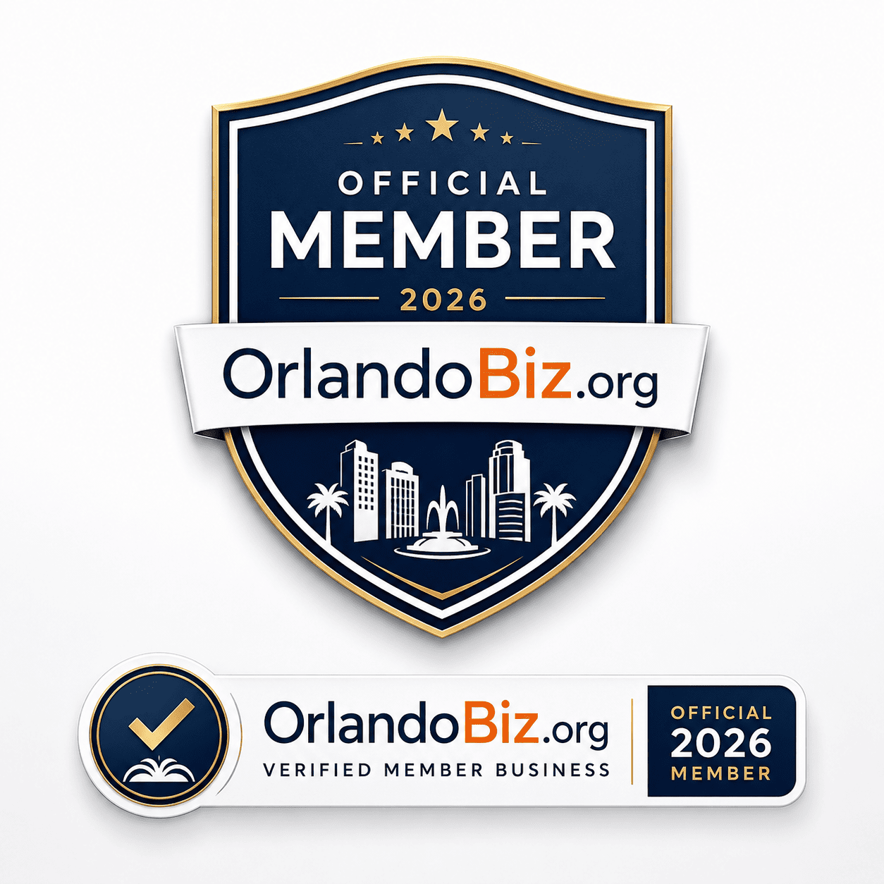 Official Member 2026 OrlandoBiz.org verified member business badge